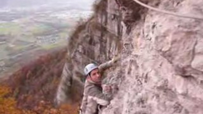 Via ferrata de la vire des lavandières Jean-michel et steve