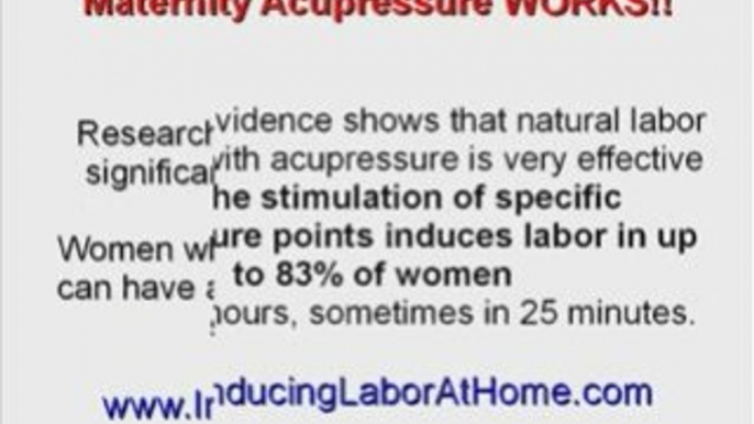 Natural ways to induce labor at home using acupressure point