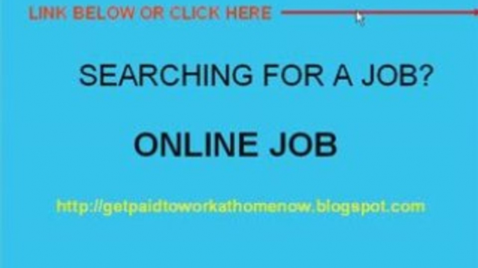 ONLINE JOBS WORK FROM HOME