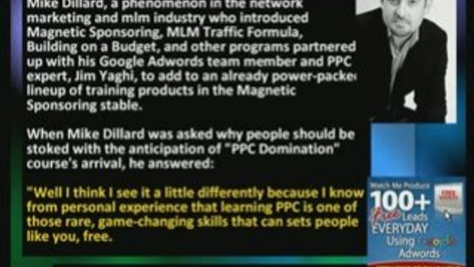 Build a Downline with Google Adwords Like Mike Dillard..