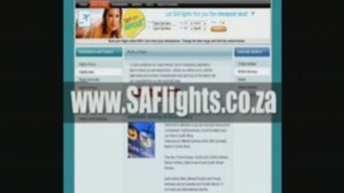 SA Flights, South Africa Flights, Book a Flight