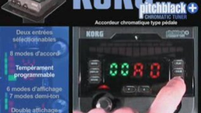 Pédale accordeur Korg PitchBlack+ (La Boite Noire)